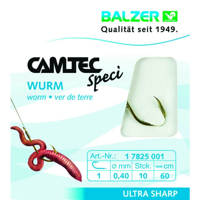 Balzer Camtec Speci Wurm 60cm brüniert Gr. 6