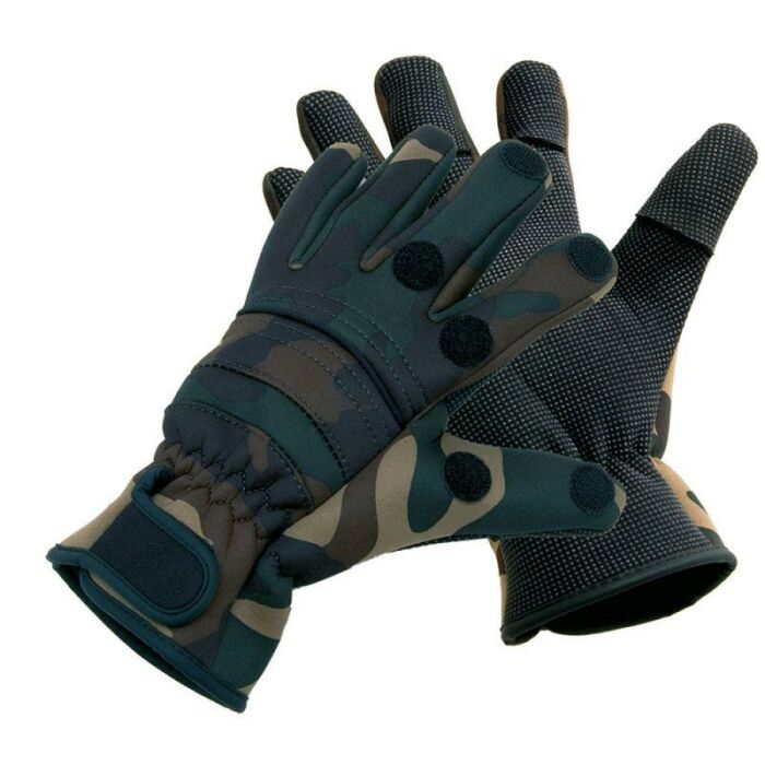 DAM Fighter Pro Thermo Outdoor Anglerhandschuhe Angeln Neopren Handschuhe 