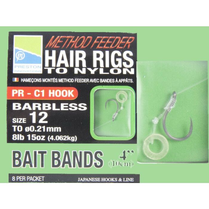 Preston Hair Rig Bait Band Gr. 18
