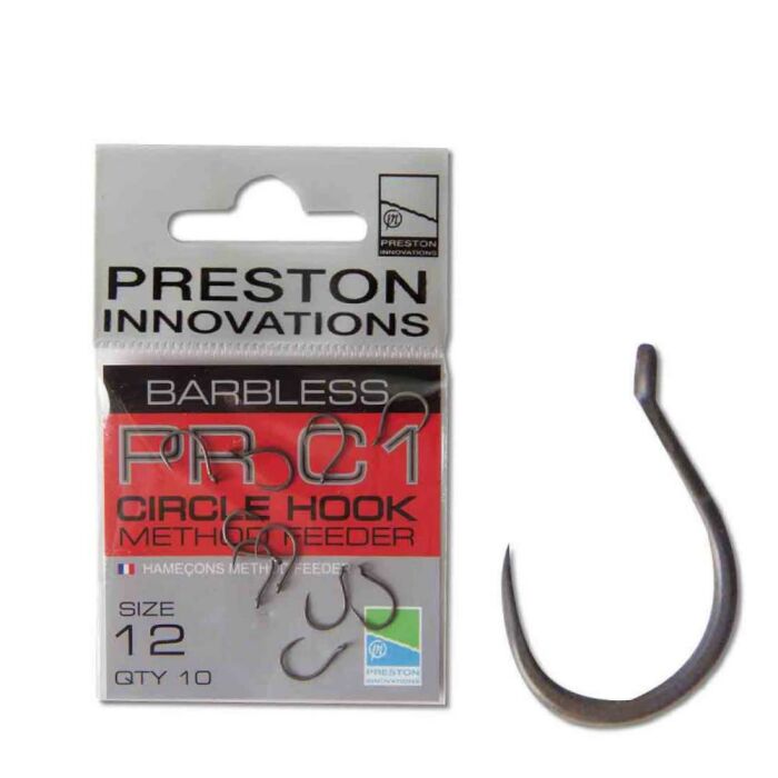 Preston PRC1 Barbless Circle Hook Method Feeder Gr.12