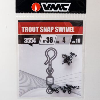 VMC 3554BN Trout Snap Swivel Nr. 36 4 kg 10 Stück