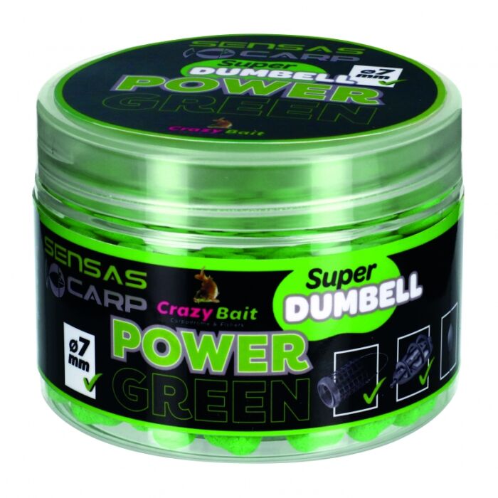 Sensas Carp Super Dumbell 7 mm - Power Green