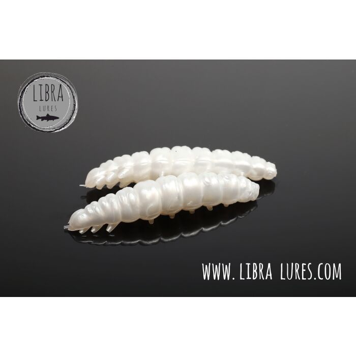 Libra Lures Larva 30 - Garlic 004 silver pearl