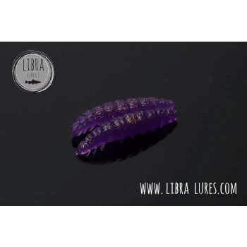 Libra Lures Larva 30 - Garlic 020 purple with glitter