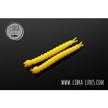 Libra Lures Slight Worm 38 Cheese 007 - yellow