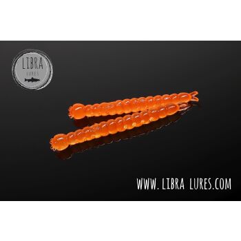 Libra Lures Slight Worm 38 Cheese 011 - hot orange...