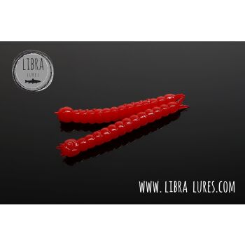 Libra Lures Slight Worm 38 Cheese 021 - red