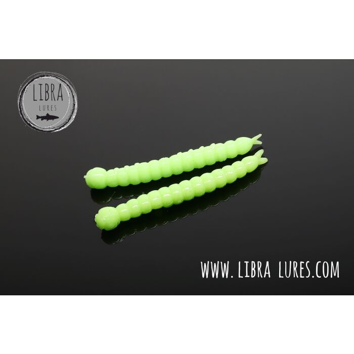 Libra Lures Slight Worm 38 Cheese 026 - hot apple green limited edition
