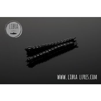 Libra Lures Slight Worm 38 Cheese 040 - black