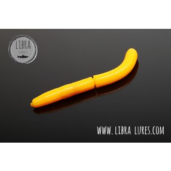 Libra Lures Fatty DWorm 65 Cheese 008 - dark yellow