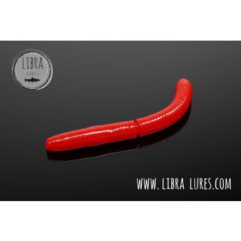 Libra Lures Fatty DWorm 65 Cheese 021 - red