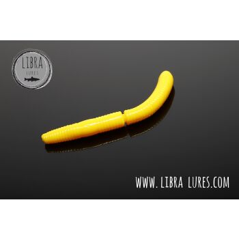 Libra Lures Fatty DWorm 65 Krill 007 - yellow