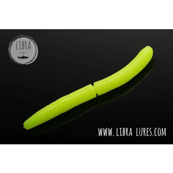 Libra Lures Fatty DWorm 75 Cheese 006 - hot yellow...