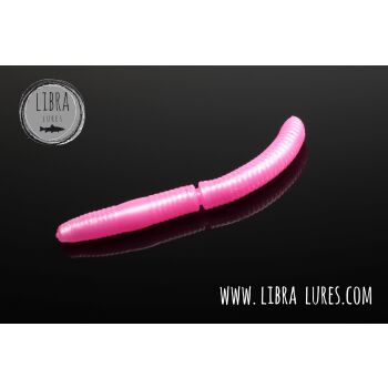 Libra Lures Fatty DWorm 75 Cheese 018 - pink pearl