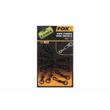 Fox Edges Kwik Change Hook Swivels 10 Stück Gr. 10