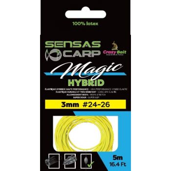Sensas Magic Hybrid Elastik 5 m - Weiss 2.00 mm