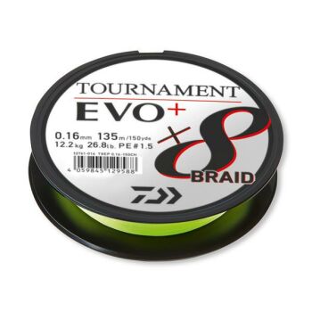 Daiwa Tournament Evo+ X8 Chartreuse 0,14 mm 10,2 kg