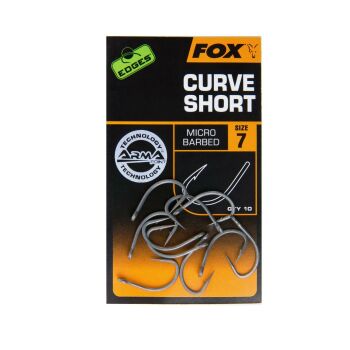 Fox Edges Armapoint Curve Shank Short Hooks
