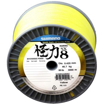 Shimano Kairiki 8 fach Meterware gelb