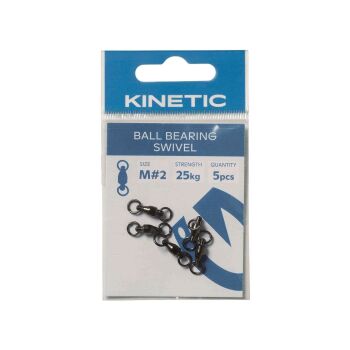 Kinetic Ball Bearing Swivel Gr. XL Black 4 Stück