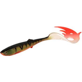 Mikado Sicario Pike Tail 10,5 cm Bloody Perch 4 Stück