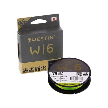 Westin W6 8 Braid Lime Punch 0,08 mm 135 m 3,7 kg
