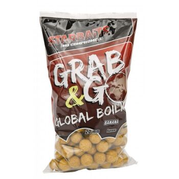 Starbaits Grab & Go Global Boilie 20 mm 1 kg - Banane Cream