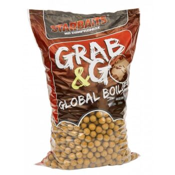 Starbaits Grab & Go Global Boilies 20 mm 10 kg - Maize Corn