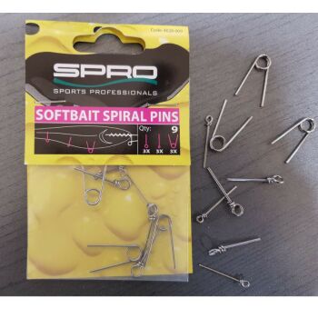 Spro Softbait Spiral Pins 9 St&uuml;ck