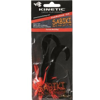 Kinetic Sabiki Cod Pollack Torsk - Black Red