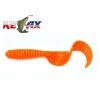 Relax Fat Grub Twister 5,5" 13 cm - Orange-Glitter