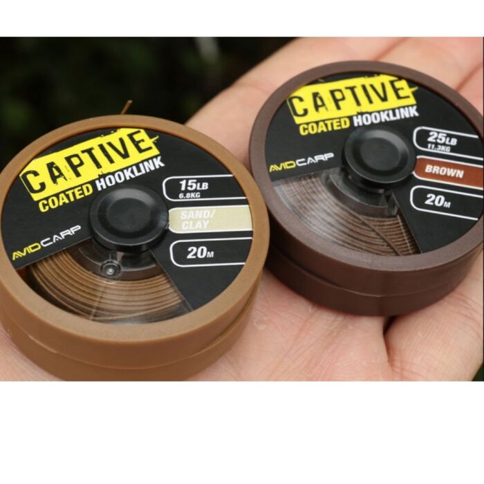 Carp Captive Coated Hooklink - Brown - 25lb