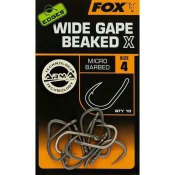Fox Edges Wide Gape Beaked X Hooks Size 2