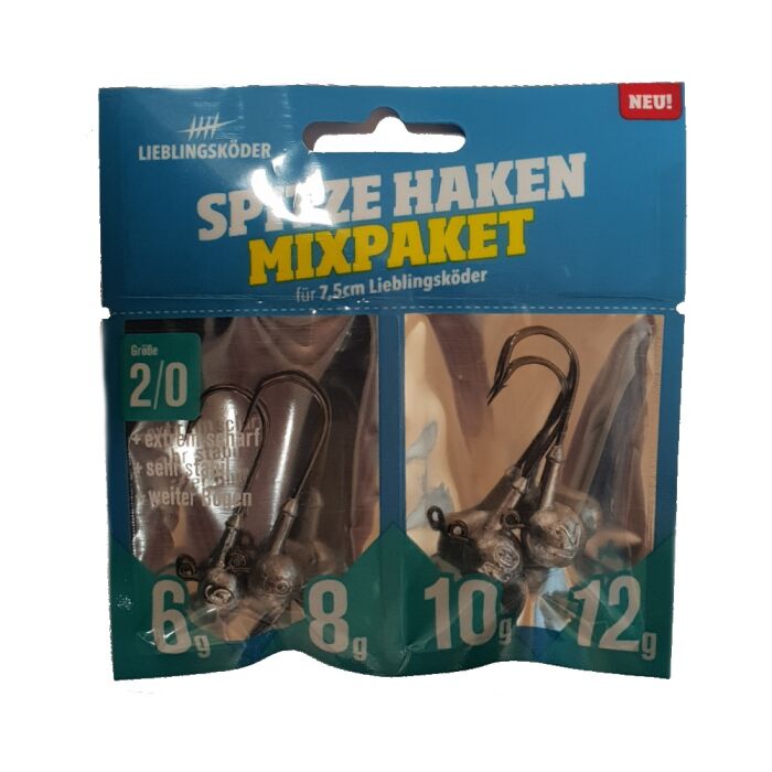 Lieblingsköder Spitze Haken Jig Hooks Mix Pack, #3/0