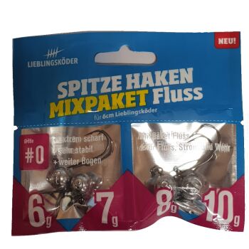 Lieblingsköder Spitze Haken Mixpaket Fluss Gr.0 4...