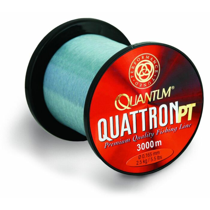 Quantum Quattron PT Transparent Angelschnur 3000m 0,23mm 5,1kg