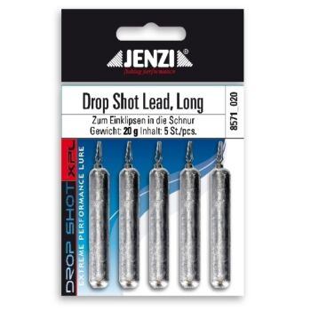 Jenzi Drop-Shot-Blei Lang - 5,0 g 8 Stück