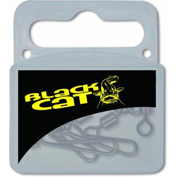 Black Cat Uni Clip schwarz matt 5 Stück