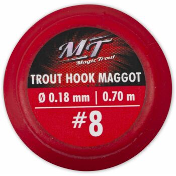 Magic Trout Trout Hook Maggot silber 200 cm Gr. 8