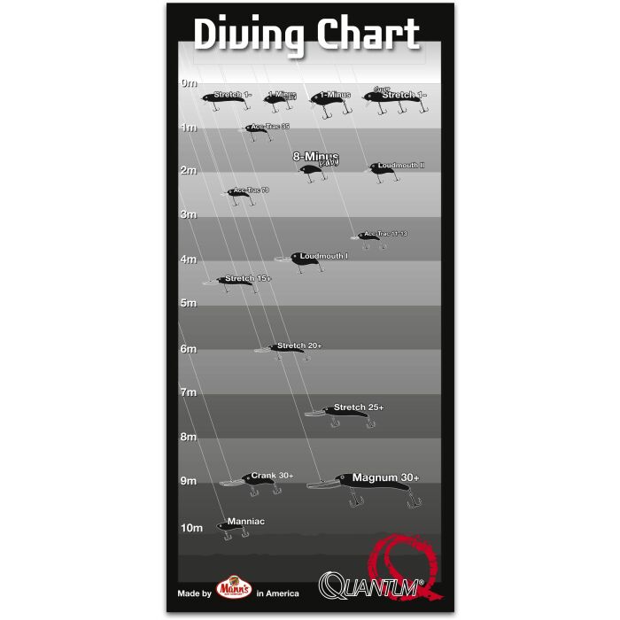 Quantum Aufkleber Manns Diving Depth 9,8cm 21,0cm