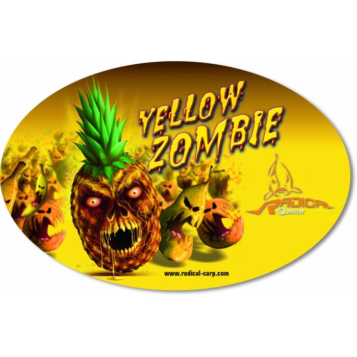 Radical Aufkleber Yellow Zombie 14,5cm 9,5cm
