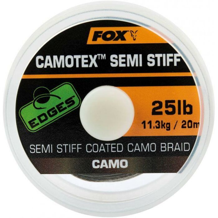 Fox Edges Camotex Semi Stiff Coated Camo Braid 20 m 25 lb 11,3 kg