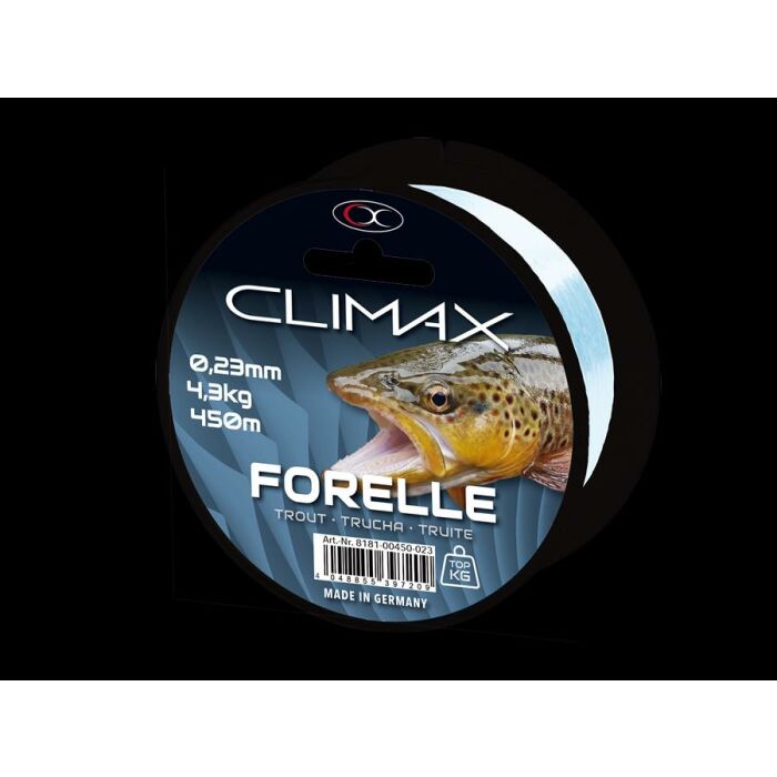 Climax Monofile Zielfischschnur Forelle 450 m 0,17 mm 2,9 kg