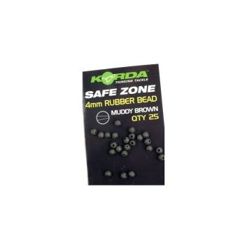 Korda Safe Zone Rubber Bead 4 mm - Muddy Brown