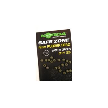 Korda Safe Zone Rubber Bead 4 mm - Weedy Green
