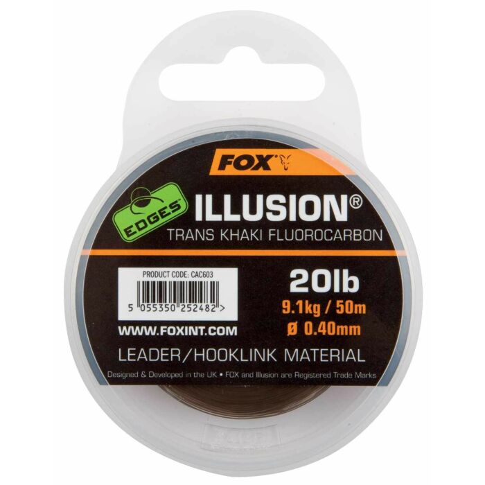 Fox Edges Illusion Flurocarbon Leader 50 m 0,40 mm 9 kg