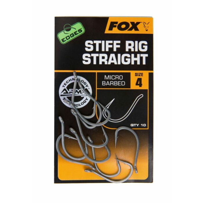 Fox Edges Armapoint Stiff Rig Straight Hooks - Gr. 8