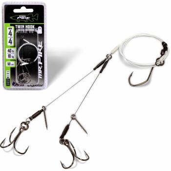 Quantum #6 Mr. Pike Ghost Traces Twin Hook-Release-Rig...