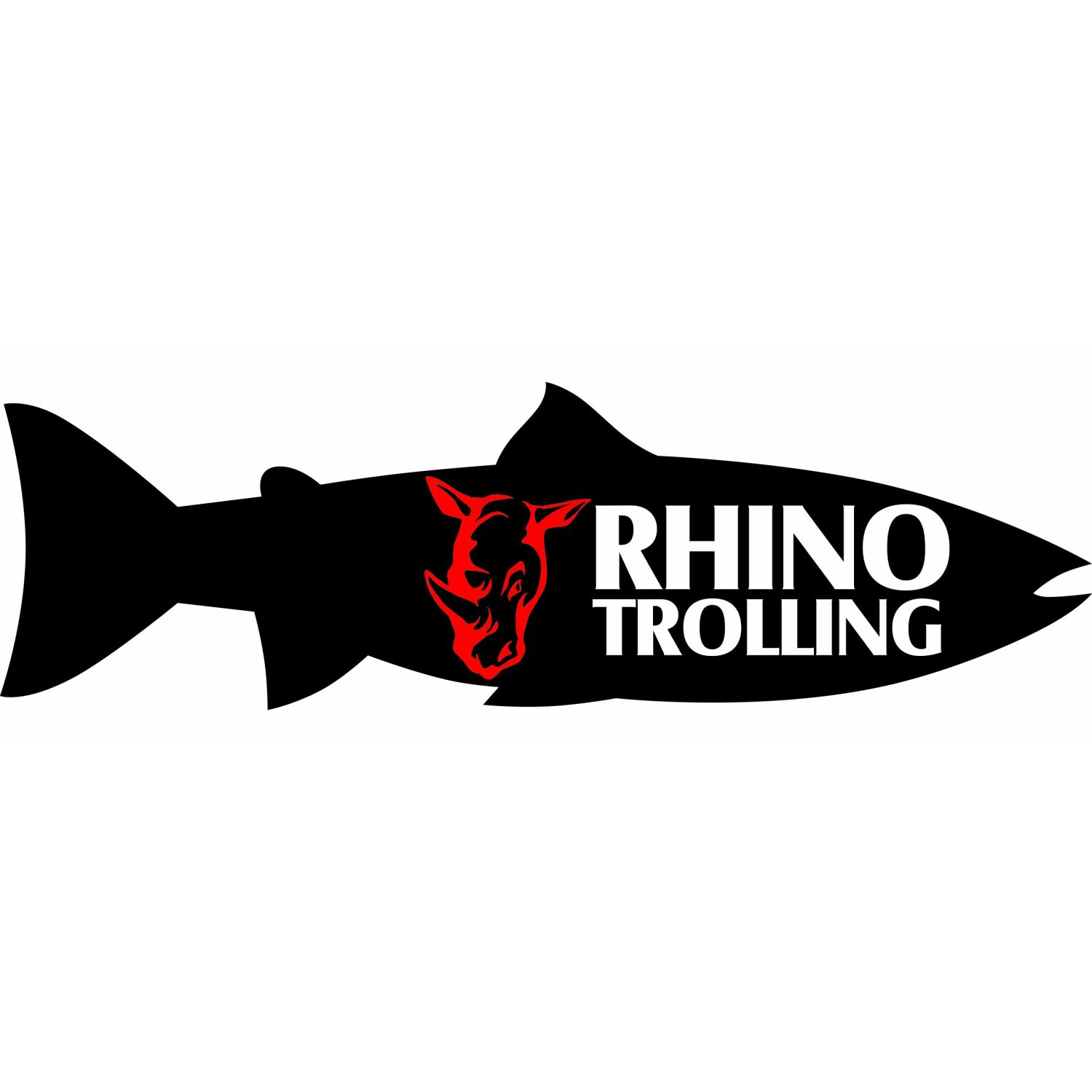 Trolling Aufkleber Rhino Sticker 