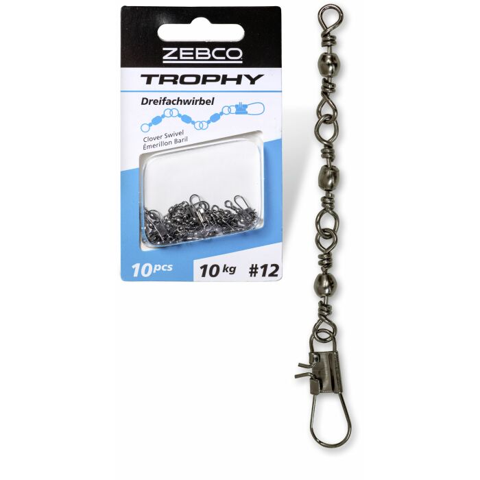 Zebco Trophy Drei-Wege-Wirbel 1,6cm Gr.10 14kg